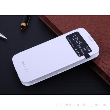 S-View Flip Cover Magnetic Wake Sleep Function Case for Samsung S4 I9500